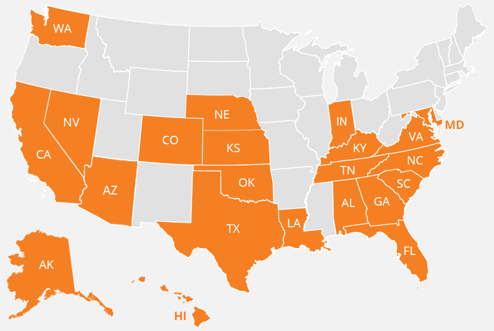 USA Service Map